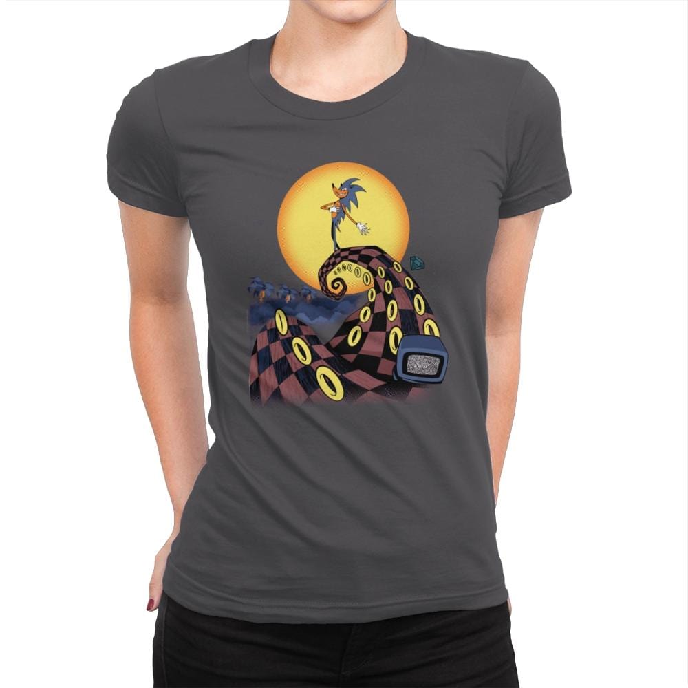 Nightmare Of The Rings - Womens Premium T-Shirts RIPT Apparel Small / Heavy Metal