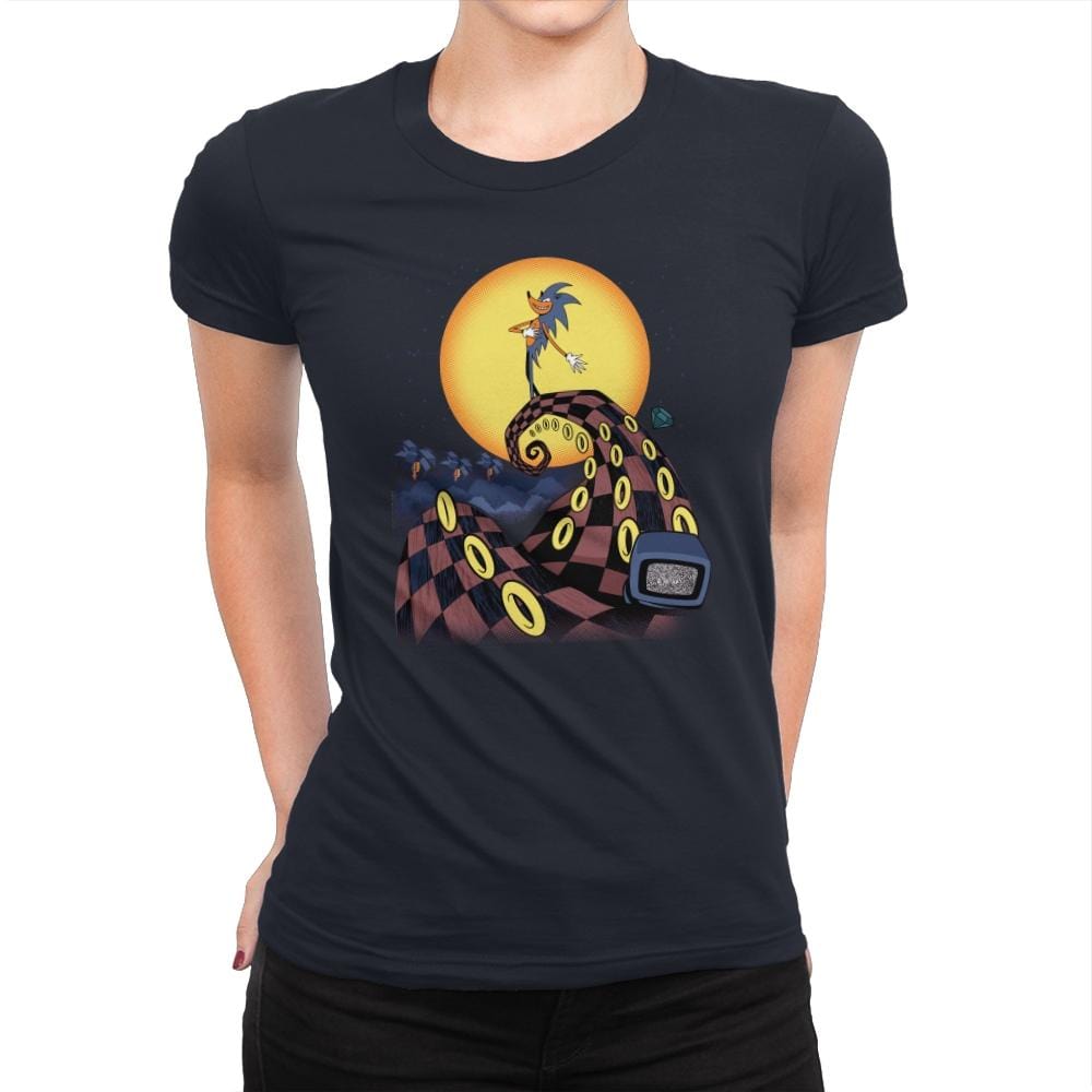 Nightmare Of The Rings - Womens Premium T-Shirts RIPT Apparel Small / Midnight Navy