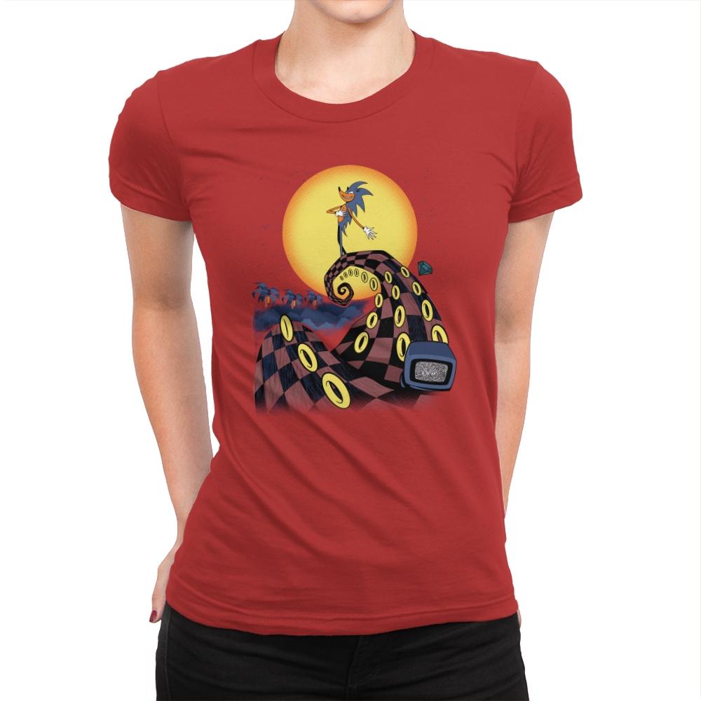 Nightmare Of The Rings - Womens Premium T-Shirts RIPT Apparel Small / Red