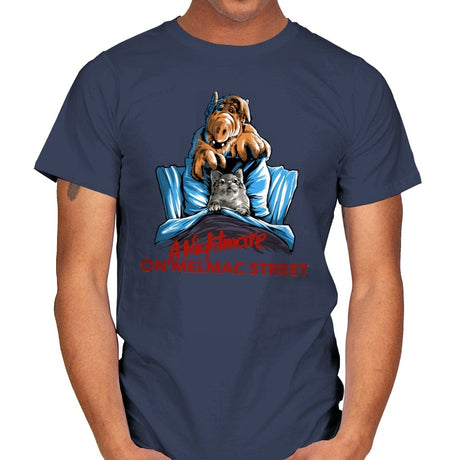 Nightmare on Melmac Street - Best Seller - Mens T-Shirts RIPT Apparel Small / Navy