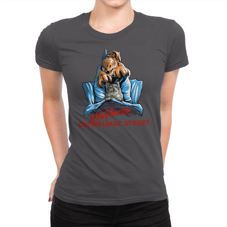 Nightmare on Melmac Street - Best Seller - Womens Premium T-Shirts RIPT Apparel Small / Heavy Metal