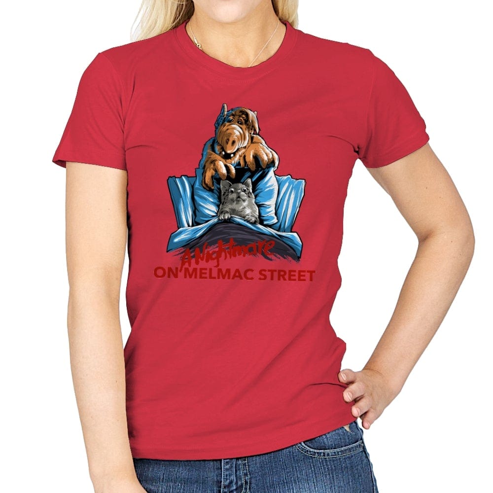 Nightmare on Melmac Street - Best Seller - Womens T-Shirts RIPT Apparel Small / Red