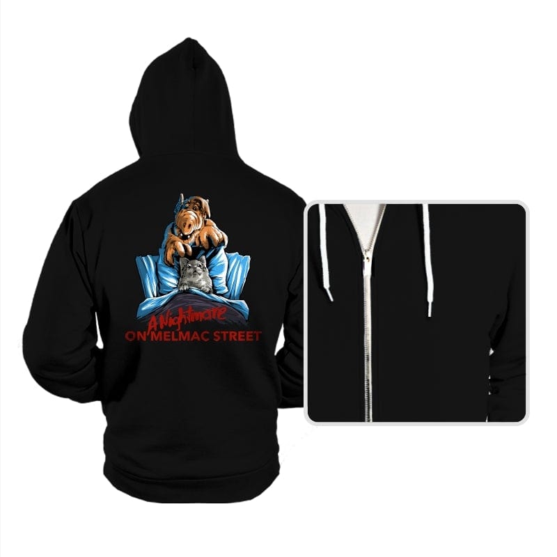 Nightmare on Melmac Street - Hoodies Hoodies RIPT Apparel Small / Black