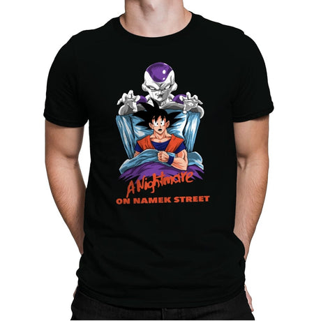 Nightmare on Namek Street - Mens Premium T-Shirts RIPT Apparel Small / Black