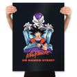 Nightmare on Namek Street - Prints Posters RIPT Apparel 18x24 / Black