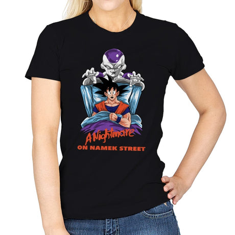 Nightmare on Namek Street - Womens T-Shirts RIPT Apparel Small / Black