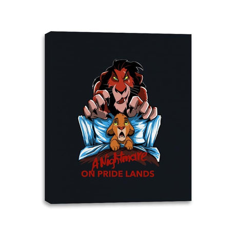 Nightmare on Pride Land - Canvas Wraps Canvas Wraps RIPT Apparel 11x14 / Black
