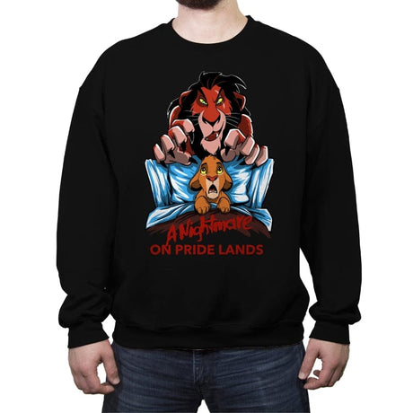Nightmare on Pride Land - Crew Neck Sweatshirt Crew Neck Sweatshirt RIPT Apparel Small / Black