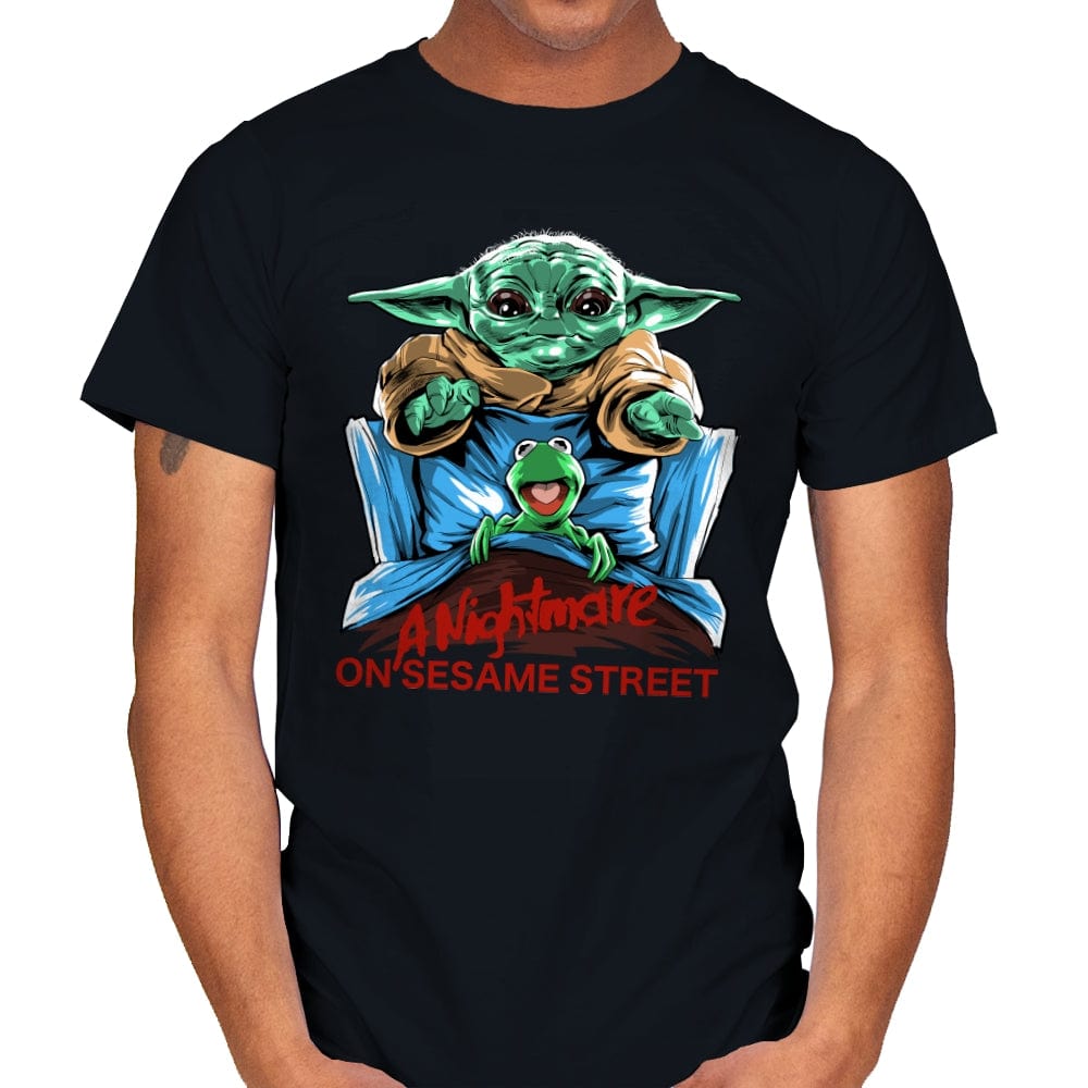 Nightmare on Sesame Street - Mens T-Shirts RIPT Apparel Small / Black