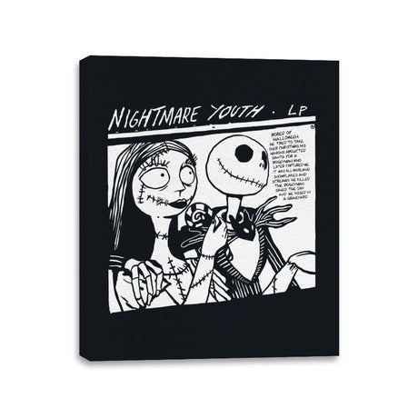 Nightmare Youth - Canvas Wraps Canvas Wraps RIPT Apparel 11x14 / Black