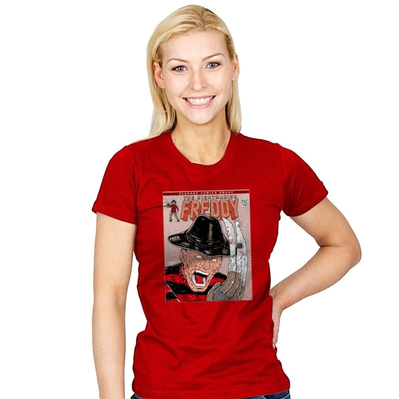 NIGHTMARISH FREDDY - Womens T-Shirts RIPT Apparel Small / Red