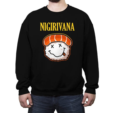 Nigirivana - Crew Neck Sweatshirt Crew Neck Sweatshirt RIPT Apparel Small / Black