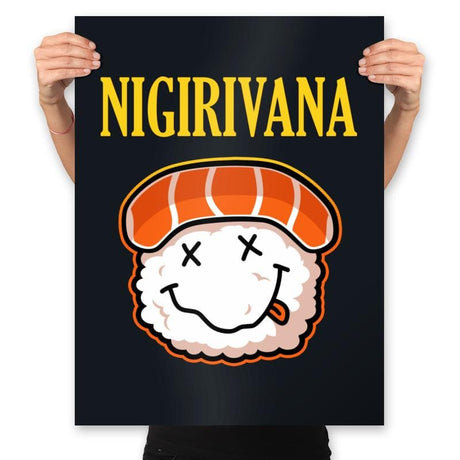 Nigirivana - Prints Posters RIPT Apparel 18x24 / Black