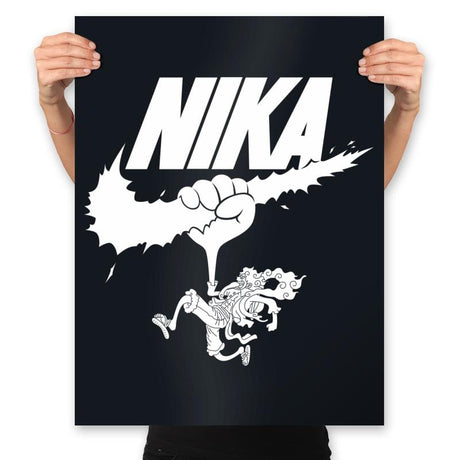 Nika Air - Prints Posters RIPT Apparel 18x24 / Black