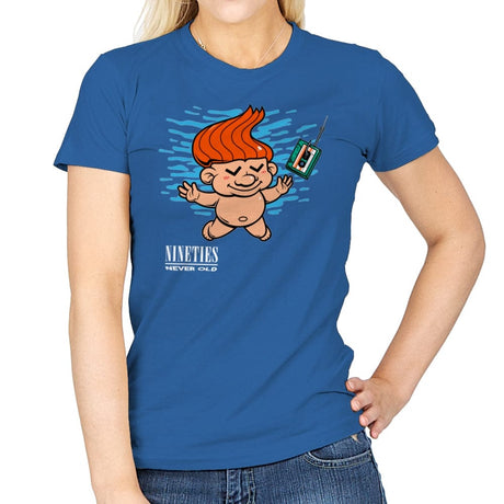 Nineties: Never Old - Womens T-Shirts RIPT Apparel Small / Royal