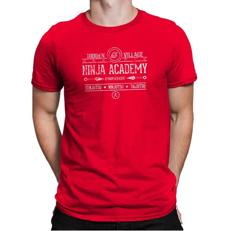 Ninja Academy Exclusive - Anime History Lesson - Mens Premium T-Shirts RIPT Apparel Small / Red