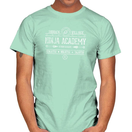Ninja Academy Exclusive - Anime History Lesson - Mens T-Shirts RIPT Apparel Small / Mint Green