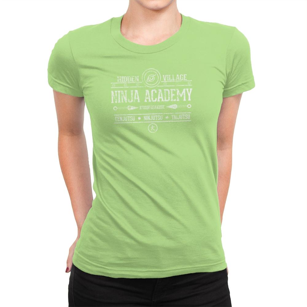 Ninja Academy Exclusive - Anime History Lesson - Womens Premium T-Shirts RIPT Apparel Small / Mint