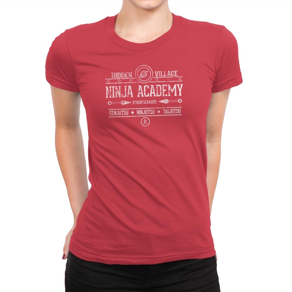 Ninja Academy Exclusive - Anime History Lesson - Womens Premium T-Shirts RIPT Apparel Small / Red