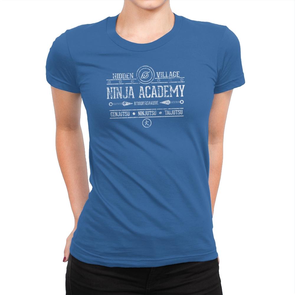 Ninja Academy Exclusive - Anime History Lesson - Womens Premium T-Shirts RIPT Apparel Small / Royal