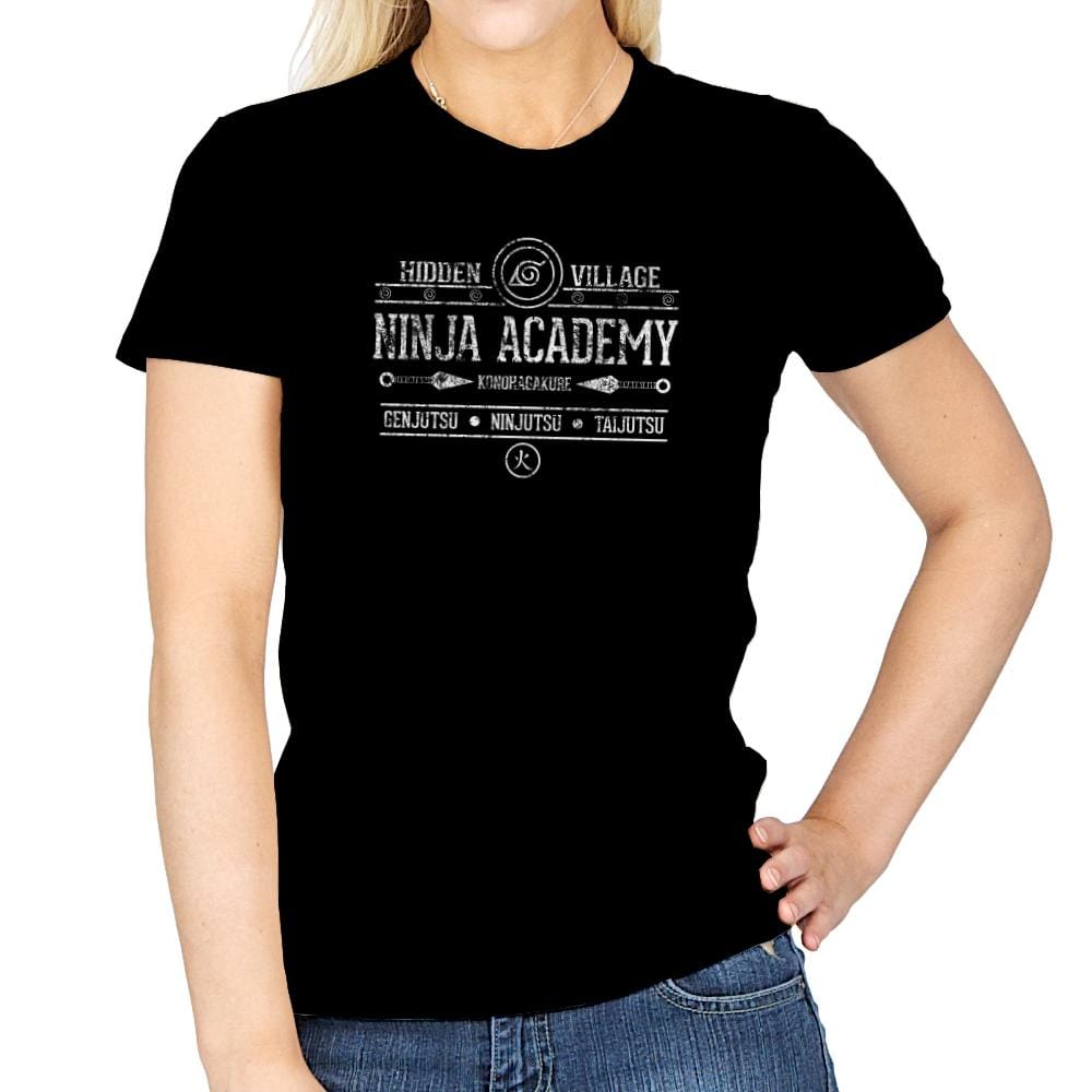 Ninja Academy Exclusive - Anime History Lesson - Womens T-Shirts RIPT Apparel Small / Navy