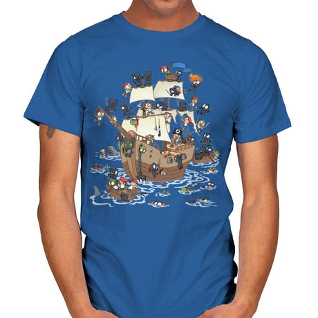 Ninja Attack! - Mens T-Shirts RIPT Apparel Small / Royal