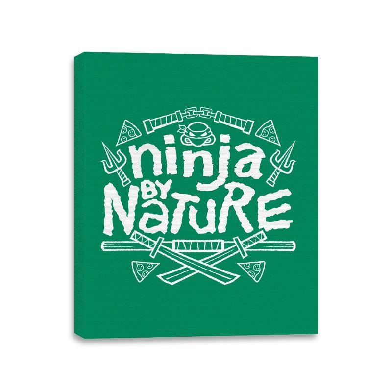 Ninja by Nature - Canvas Wraps Canvas Wraps RIPT Apparel 11x14 / Kelly