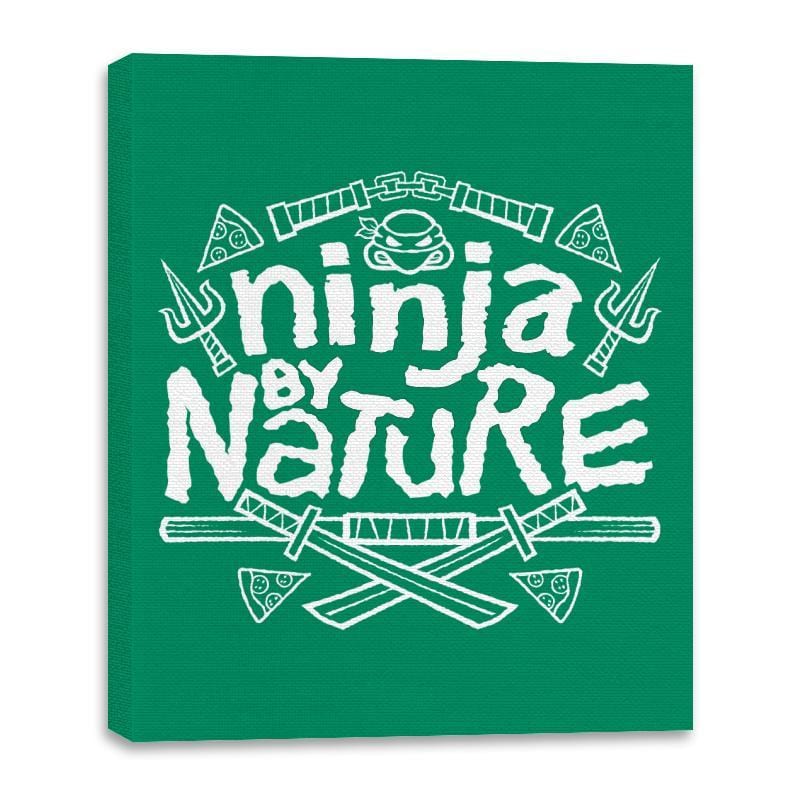 Ninja by Nature - Canvas Wraps Canvas Wraps RIPT Apparel 16x20 / Kelly
