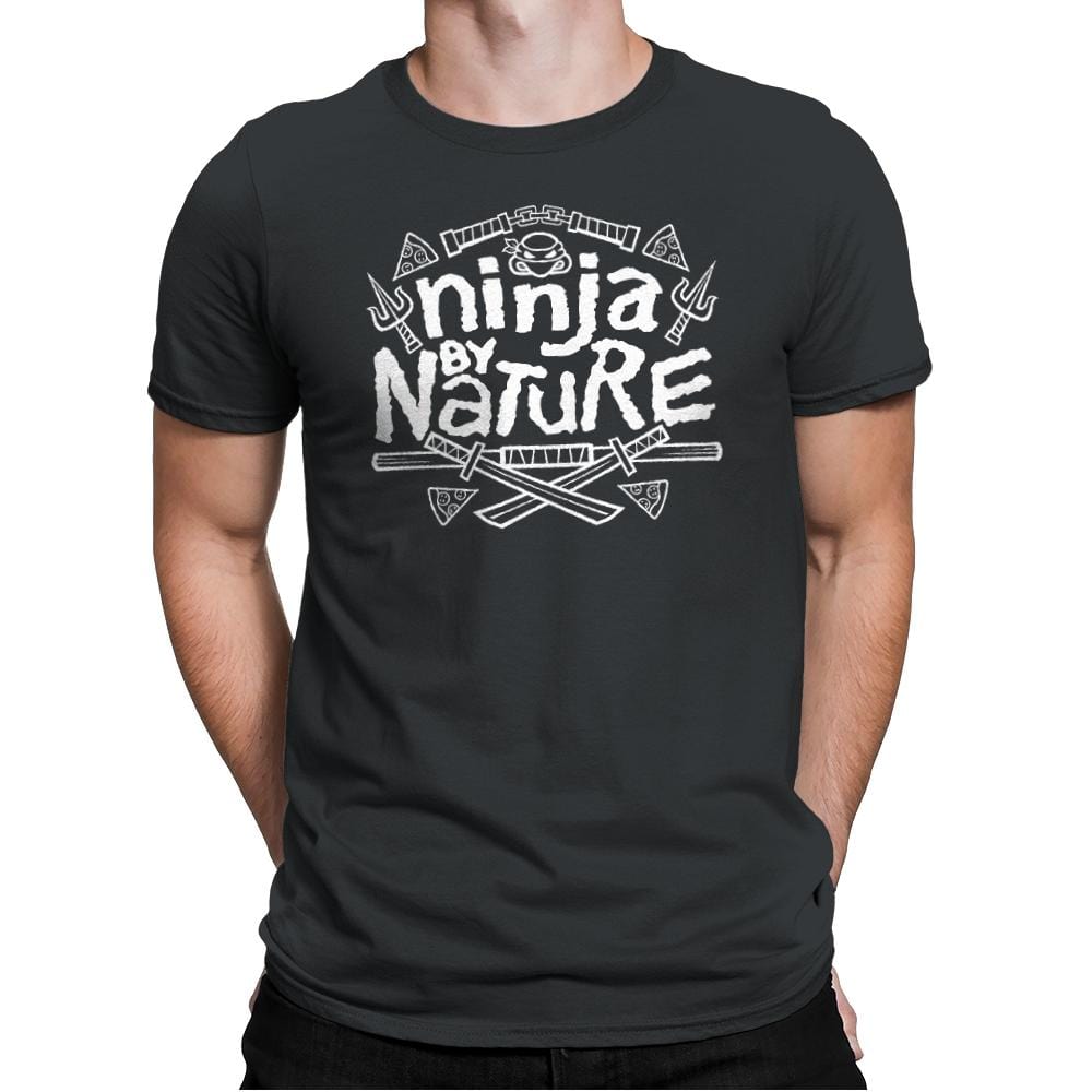 Ninja by Nature - Mens Premium T-Shirts RIPT Apparel Small / Heavy Metal