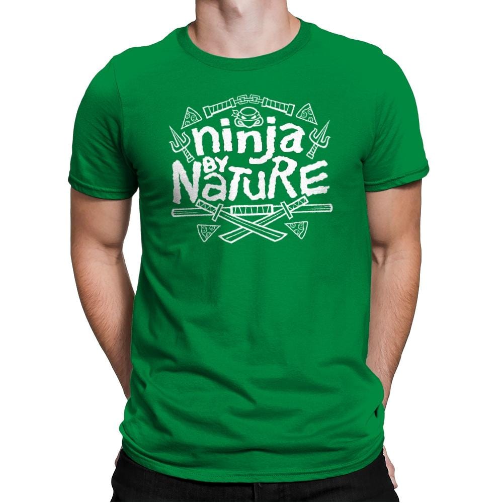 Ninja by Nature - Mens Premium T-Shirts RIPT Apparel Small / Kelly