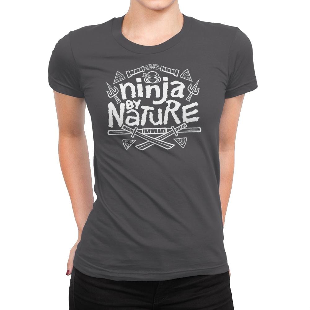 Ninja by Nature - Womens Premium T-Shirts RIPT Apparel Small / Heavy Metal