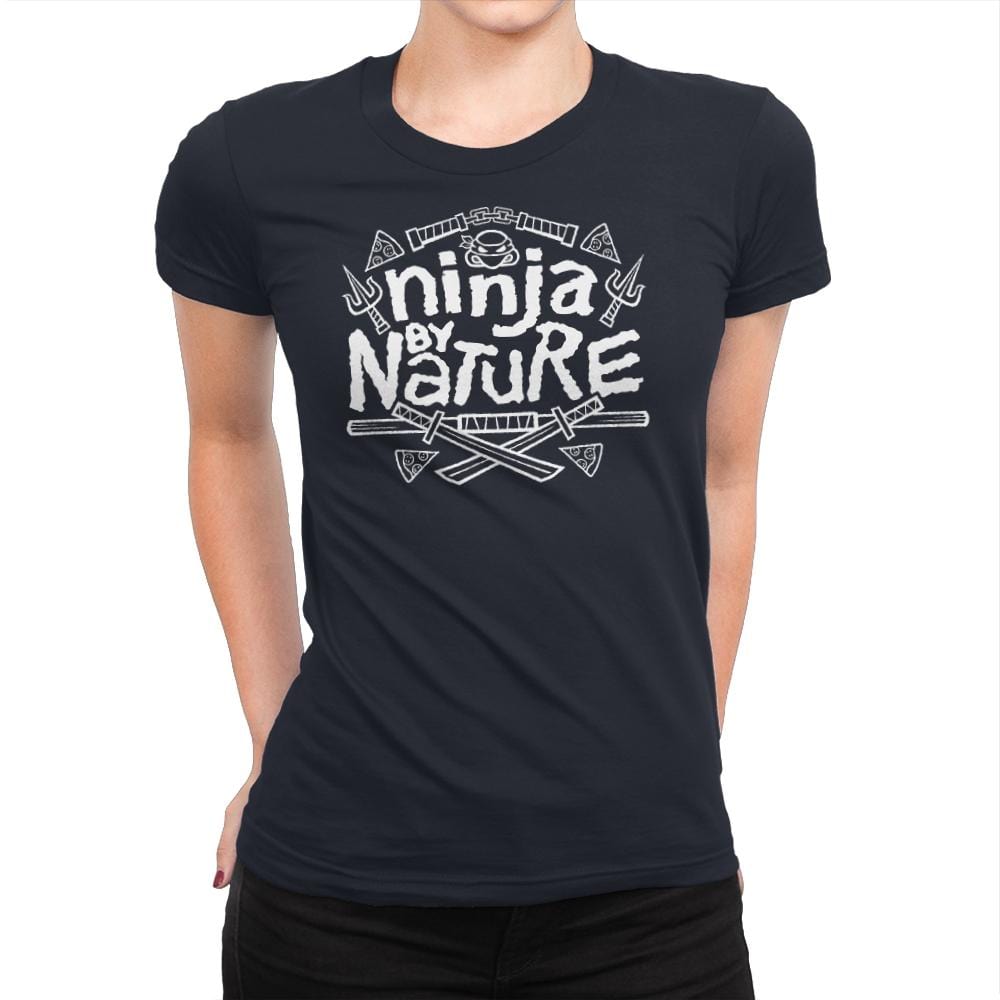 Ninja by Nature - Womens Premium T-Shirts RIPT Apparel Small / Midnight Navy