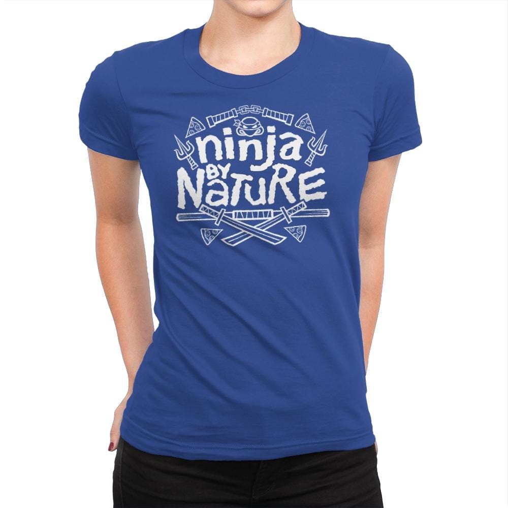 Ninja by Nature - Womens Premium T-Shirts RIPT Apparel Small / Royal