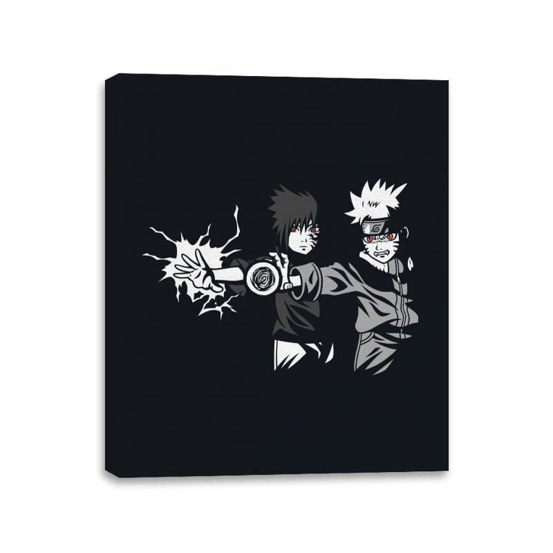 Ninja Fiction - Canvas Wraps Canvas Wraps RIPT Apparel 11x14 / Black