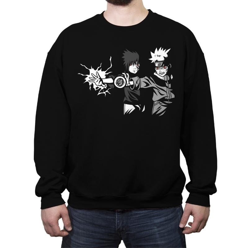 Ninja Fiction - Crew Neck Sweatshirt Crew Neck Sweatshirt RIPT Apparel Small / Black
