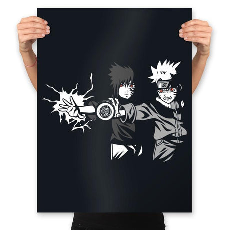Ninja Fiction - Prints Posters RIPT Apparel 18x24 / Black