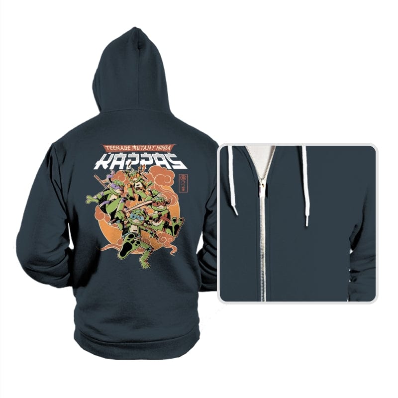 Ninja Kappas - Hoodies Hoodies RIPT Apparel Small / Dark Gray