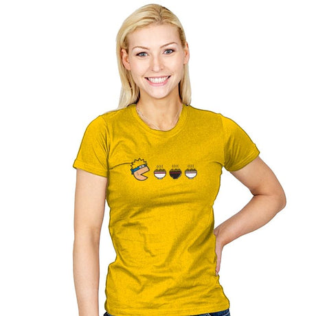 Ninja-Pac - Womens T-Shirts RIPT Apparel Small / Sunshine