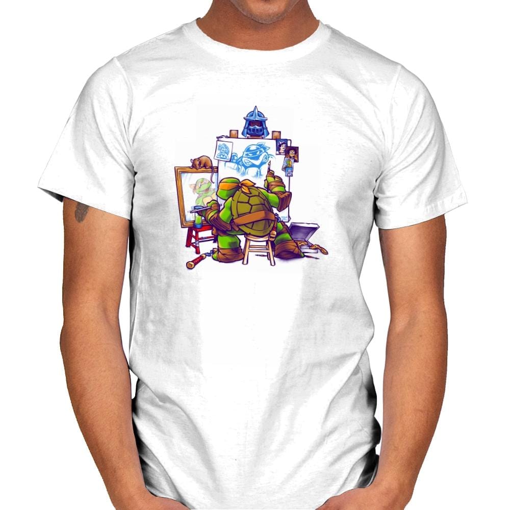 Ninja Rockwell - 80s Blaarg - Mens T-Shirts RIPT Apparel Small / White