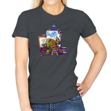 Ninja Rockwell - 80s Blaarg - Womens T-Shirts RIPT Apparel Small / Charcoal