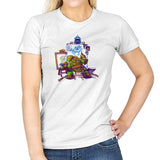 Ninja Rockwell - 80s Blaarg - Womens T-Shirts RIPT Apparel Small / White