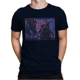 Ninja Showdown - Mens Premium T-Shirts RIPT Apparel Small / Midnight Navy