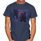 Ninja Showdown - Mens T-Shirts RIPT Apparel Small / Navy