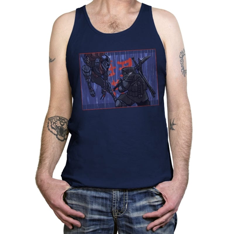 Ninja Showdown - Tanktop Tanktop RIPT Apparel X-Small / Navy