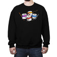 Ninja Turds - Crew Neck Sweatshirt Crew Neck Sweatshirt RIPT Apparel Small / Black