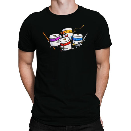 Ninja Turds - Mens Premium T-Shirts RIPT Apparel Small / Black