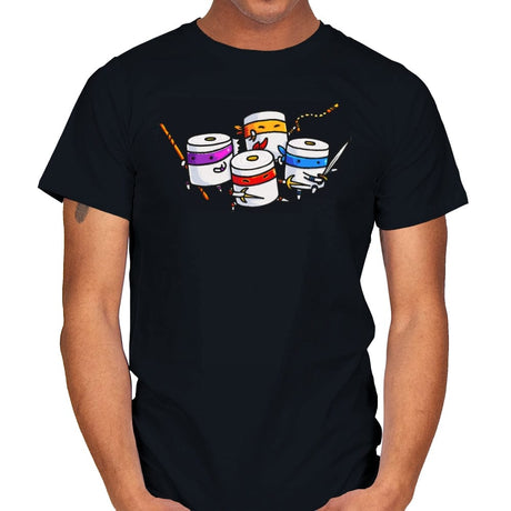 Ninja Turds - Mens T-Shirts RIPT Apparel Small / Black