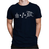 Ninja Turtle Equation - Mens Premium T-Shirts RIPT Apparel Small / Midnight Navy