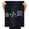 Ninja Turtle Equation - Prints Posters RIPT Apparel 18x24 / Black