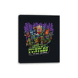 Ninja Turtles Vs. The NYC Villains - Best Seller - Canvas Wraps Canvas Wraps RIPT Apparel 8x10 / Black